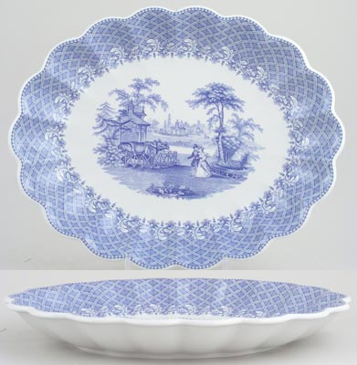 Dish fluted oval Zoological
